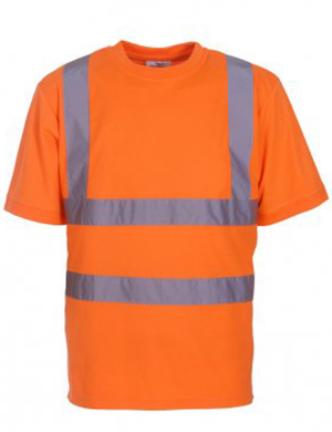 Yoko Hi-Vis Short Sleeve T-Shirt YK010 - Orange